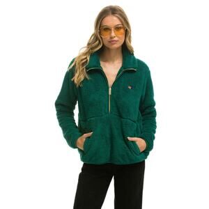 Aviator Nation Teddy Unisex Half Zip Jacket Sherpa Amazon